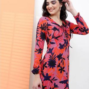 🔥New Tropical Tie Up Dress🔥