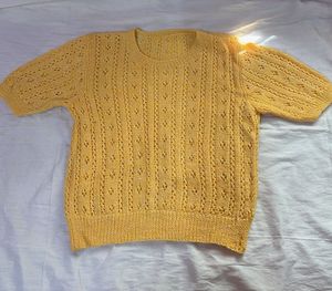 Yellow Knit Top