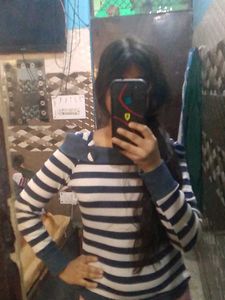 Striped Long Sleeve Top