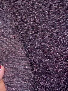 Code Sparkly Long Sleeve Blacked Top