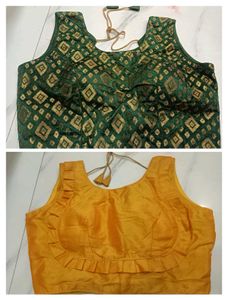 NEW Green💚 & Yellow 💛Blouse Set