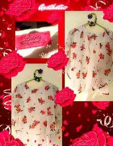 WOW 🌹 Rose fluffy Top (Double Layer)🌹🧺🌹🧺🌹🧺