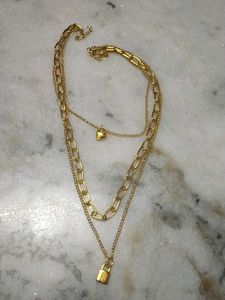 Layered Gold Chain Necklace