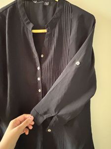 Elegant Black Tunic Top