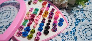 Oil painted earrings set(30pairs)
