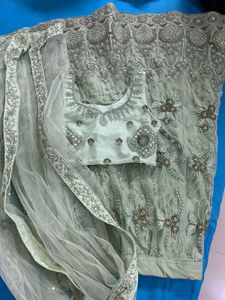 Elegant Mint Green Lehenga Choli