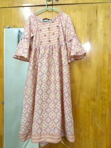 bell sleeve kurti gown