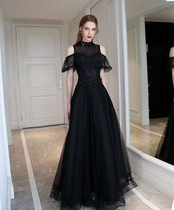 Luxury brand-new without tag, black lace up, Dress