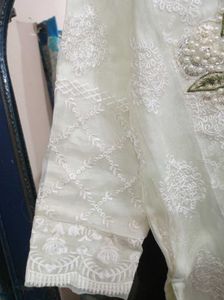 Off White Kurti With Dupatta