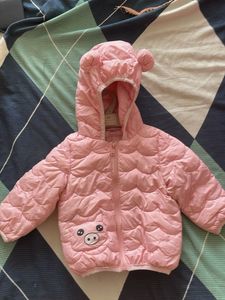 Cute Piggy Fluffy Pink Jacket