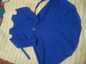 Blue Dress with Attach Jacket