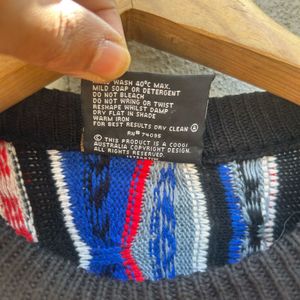 Vintage Coogi Australia 100% Pure New Wool 3D Knit