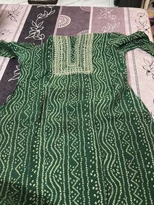Daily wear Green Kurta