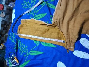 Mustard Colour Kurti And Paint