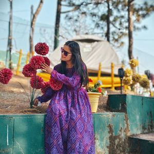 Beautiful Purple Anarkali Dress