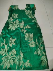 New Green Kurta With Golden Work On It