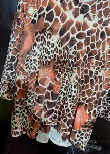 Brown 🟤 Printed Winter Top for 46 Bust