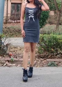 Black Denim Dress❤️‍🔥