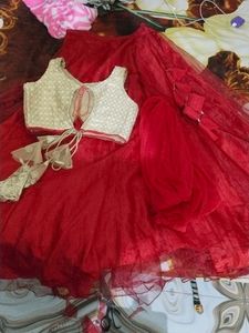 Red Lehenga Choli Set