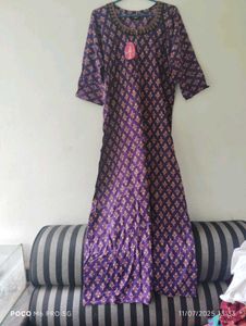 Purple Printed Nighty
