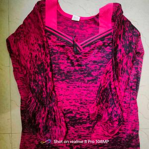 Pink &amp; Black Dress