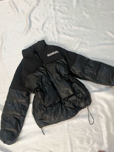 luxurious leather pufffer