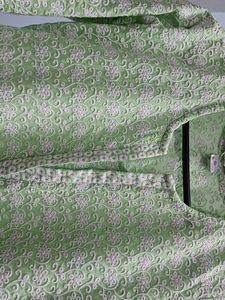 Queen Shield Light Green Chikankari Kurta/ Size: XL