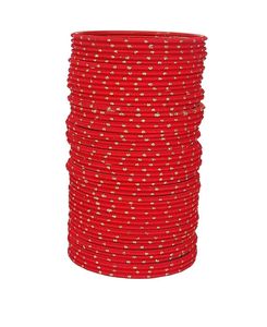 36 Pieces Metallic Red Bangles Set
