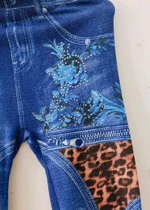 Denim Print Leggings