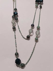 Silver And Black Necklace