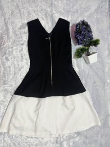 Black And White Midi Dress