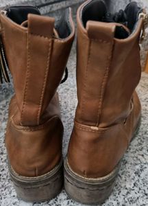 Brown Lace Up Boots