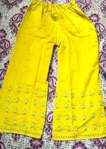 Yellow Embroidered Kurta Set
