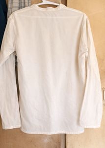 Elegant White Long Sleeve Shirt