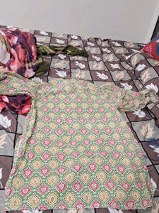 1short 3 Knee Length Kurti
