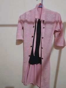Three Pices Jumpsuit , Baby Pink Colour,