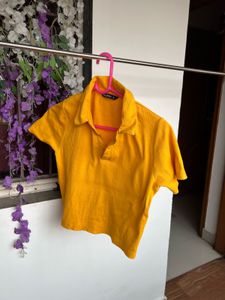 Yellow Crop Top