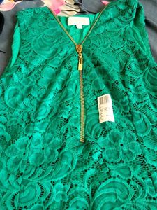 Emerald Green Lace Dress