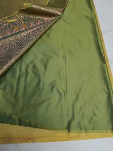 Elegant mustard soft silk saree