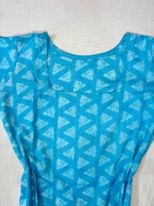 Boho Blue Short Pinteresty Kurti