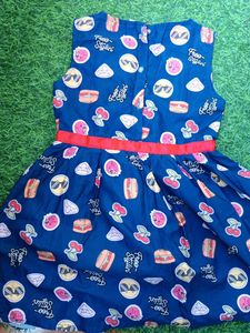 Cute Girls&#39; Printed Dress
