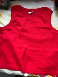 Ribbed blue Top for women