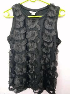 Branded(H&M)Floral Applique Tank Top