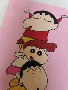 Shinchan and friends art piece