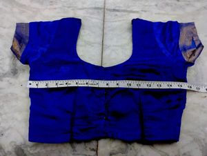 Poly Silk Blue Colour Blouse