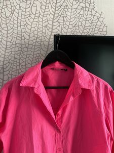 Fuschia Oversized Shirt- Size S