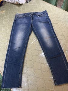 Blue Denim Jeans7/8  US size 10