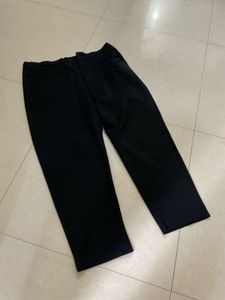 Zara High Waist Elegant Black Trousers