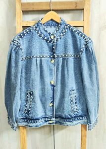 Studded Denim Jacket Size-42