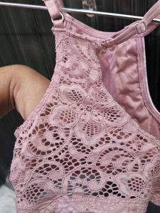 Pink Velvet Bralette